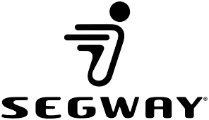 SEGWAY NINEBOT logo with a bold wordmark and a stylized rider icon above the wordmark