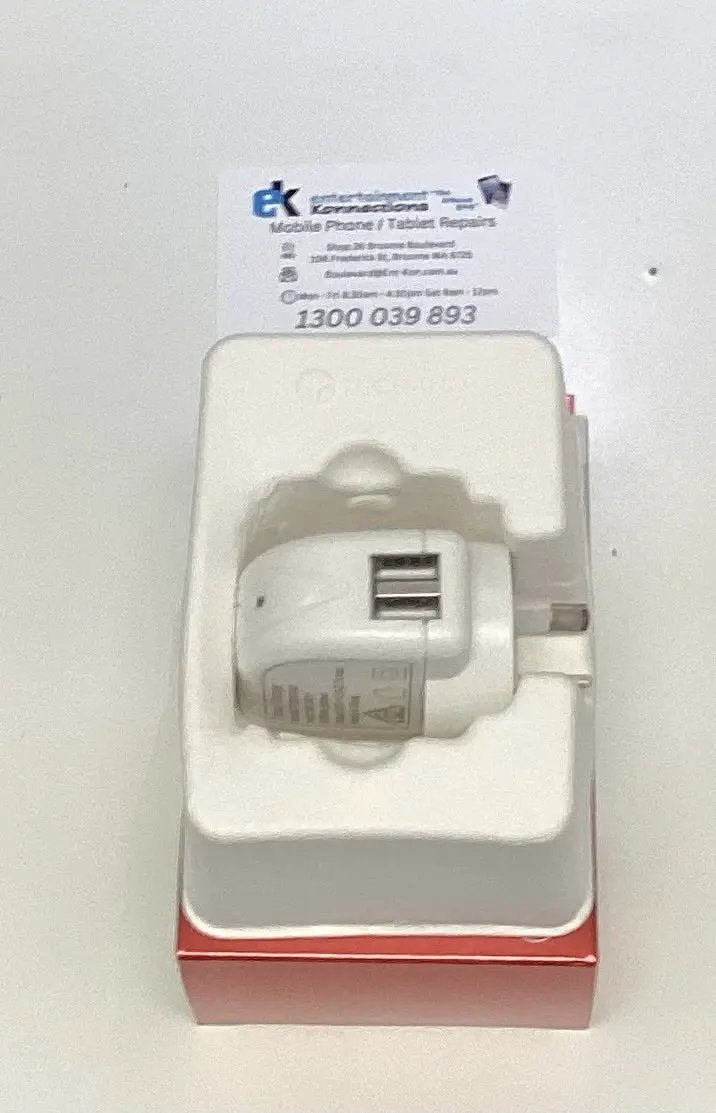 Techano Dual USB-A Port AC Wall Charger 2.4A by PHONE CHARGERS