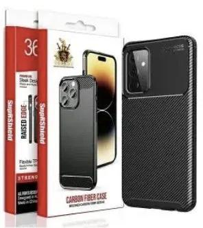 SupRshield Carbon Fiber Bumper Case - Telstra T Essential Smart 4 by BUMPER PHONE CASE