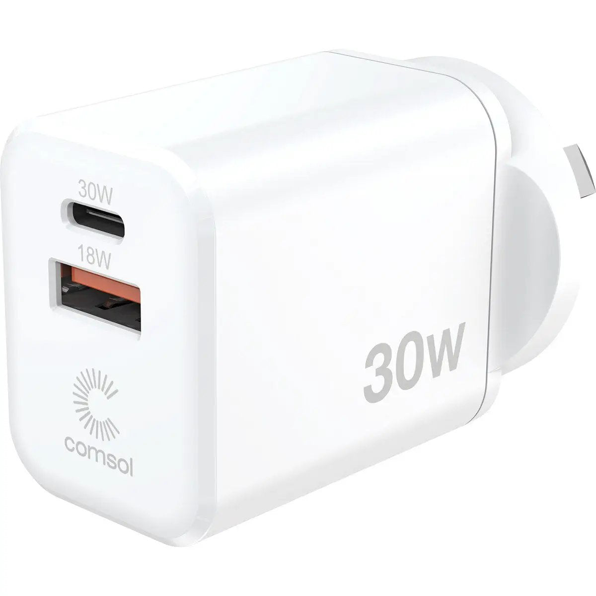 Comsol Dual Port Wall Charger 30W by PHONE CABLES