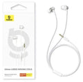 Baseus Encok HZ11 Wired 3.5mm Earphones - White by HEADPHONES