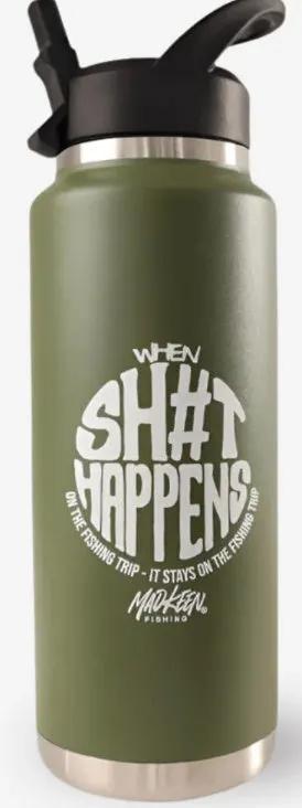 Madkeen Half-Dinger - Sh#t Happens - Khaki 36oz by DRINKWARE