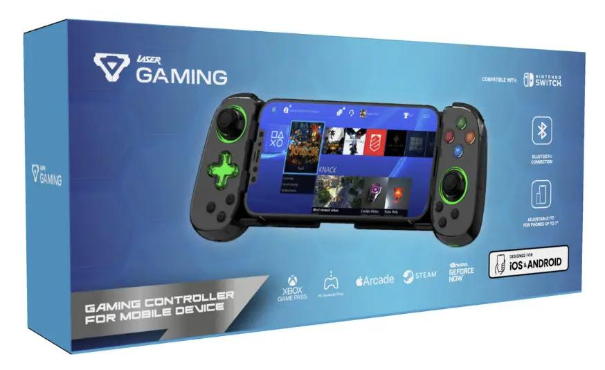Laser Bluetooth Mobile Gaming Controller - Black by Accessories