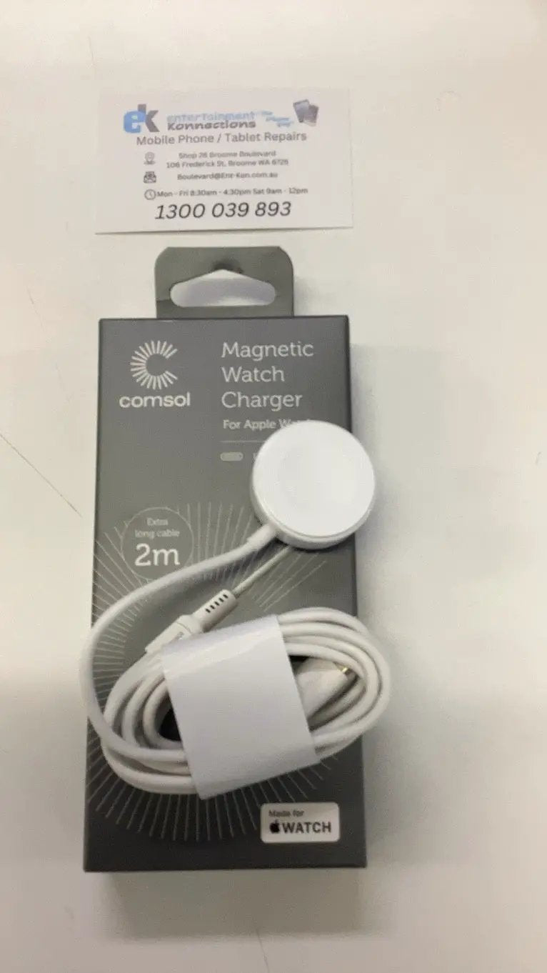 (EOL) Comsol 2m USB-C Magnetic Apple Watch Charger - White by WATCH CHARGER