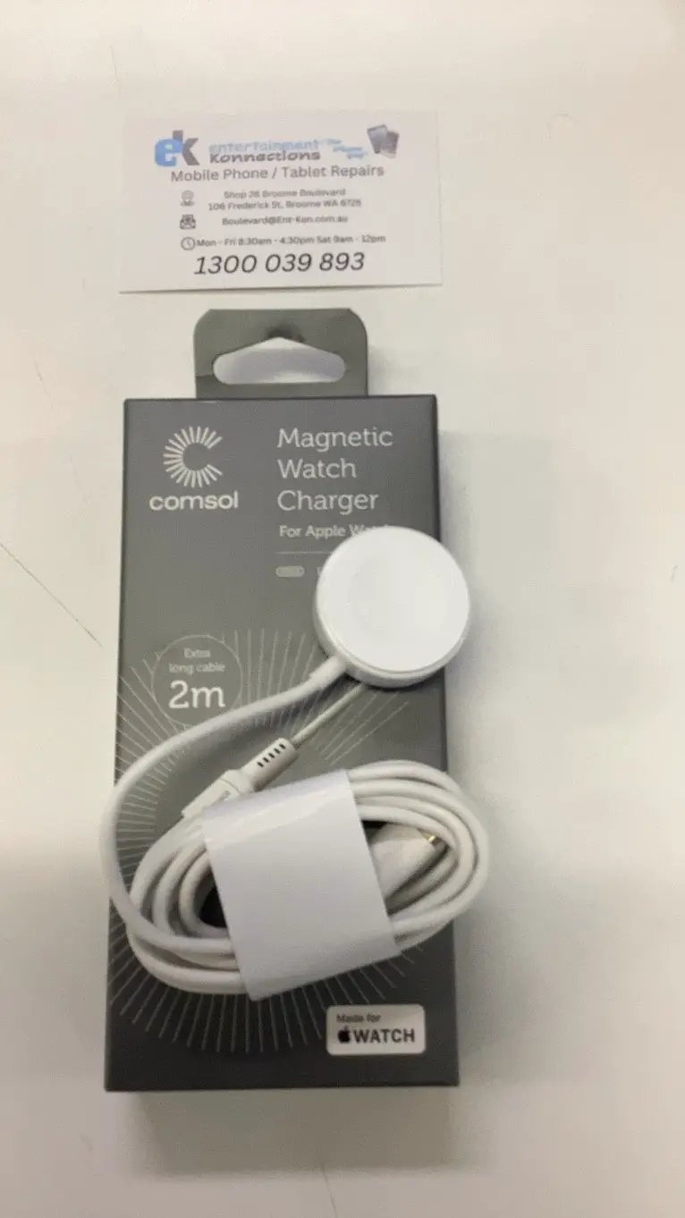 (EOL) Comsol 2m USB-C Magnetic Apple Watch Charger - White by WATCH CHARGER