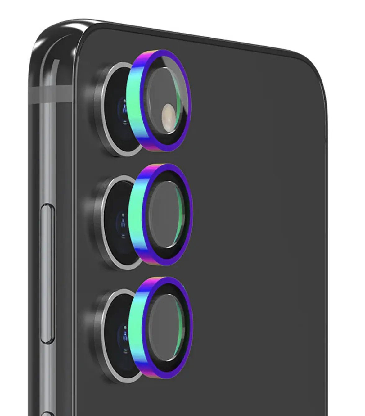 EFM Camera Lens Armour to Suit Samsung Galaxy S23 & S23 Plus - Rainbow by CAMERA LENS
