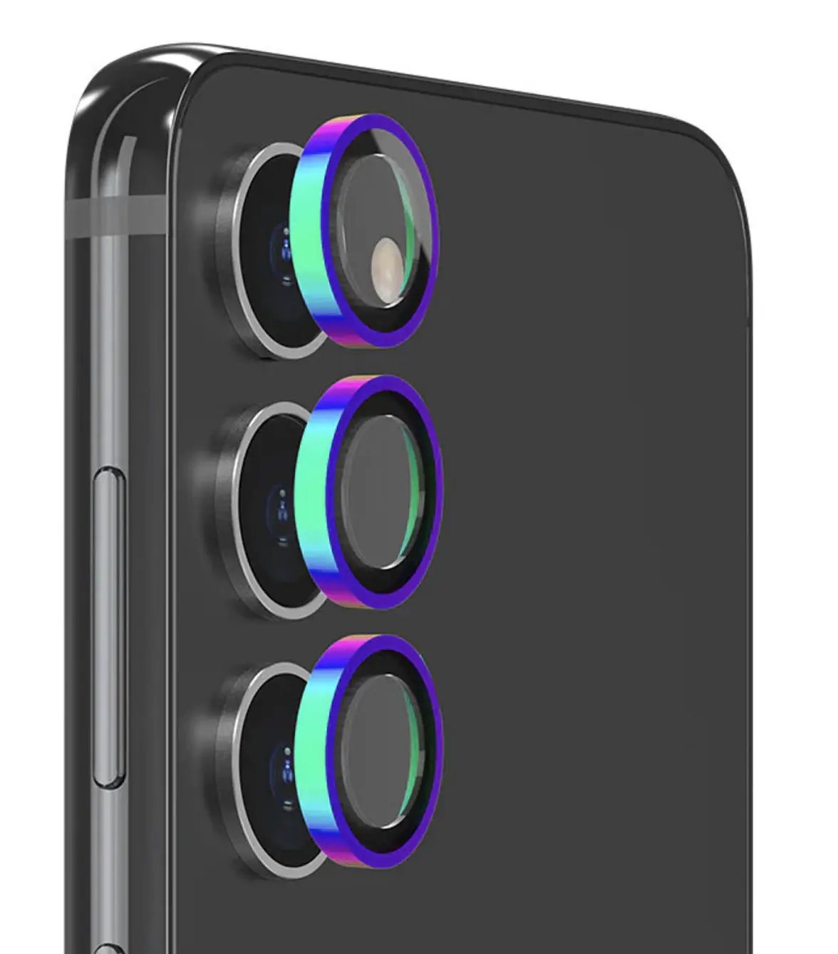 EFM Camera Lens Armour to Suit Samsung Galaxy S23 & S23 Plus - Rainbow by CAMERA LENS
