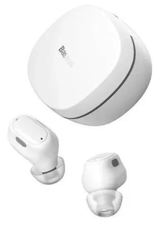 Baseus Bowie WM01 Wireless Earbuds - White by HEADPHONES
