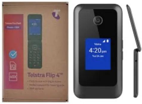 Telstra ZTE 4GX Flip 4 - Black by TELSTRA