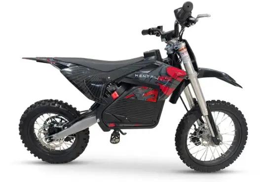 Mental RS - Dirt Bike 60v 2000w Electric Ride-On E-Bike - Black/Red by E-MOTO