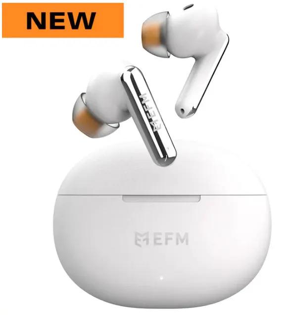 EFM Boston TWS Earbuds With Wireless Charging - White by HEADPHONES