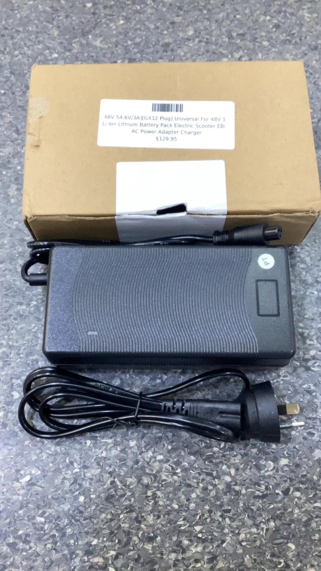 [48V-54.6V/3A][GX12 Plug] Universal For 48V 13S Li-Ion Lithium Battery Pack Electric Scooter EBike AC Power Adapter Charger by E-SCOOTER CHARGERS