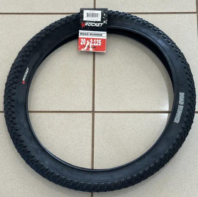 Rocket 20x2.125 Knobbly Road Runner Bike Tyre with Durable Wire Bead for All-Terrain Riding by BIKE TYRES