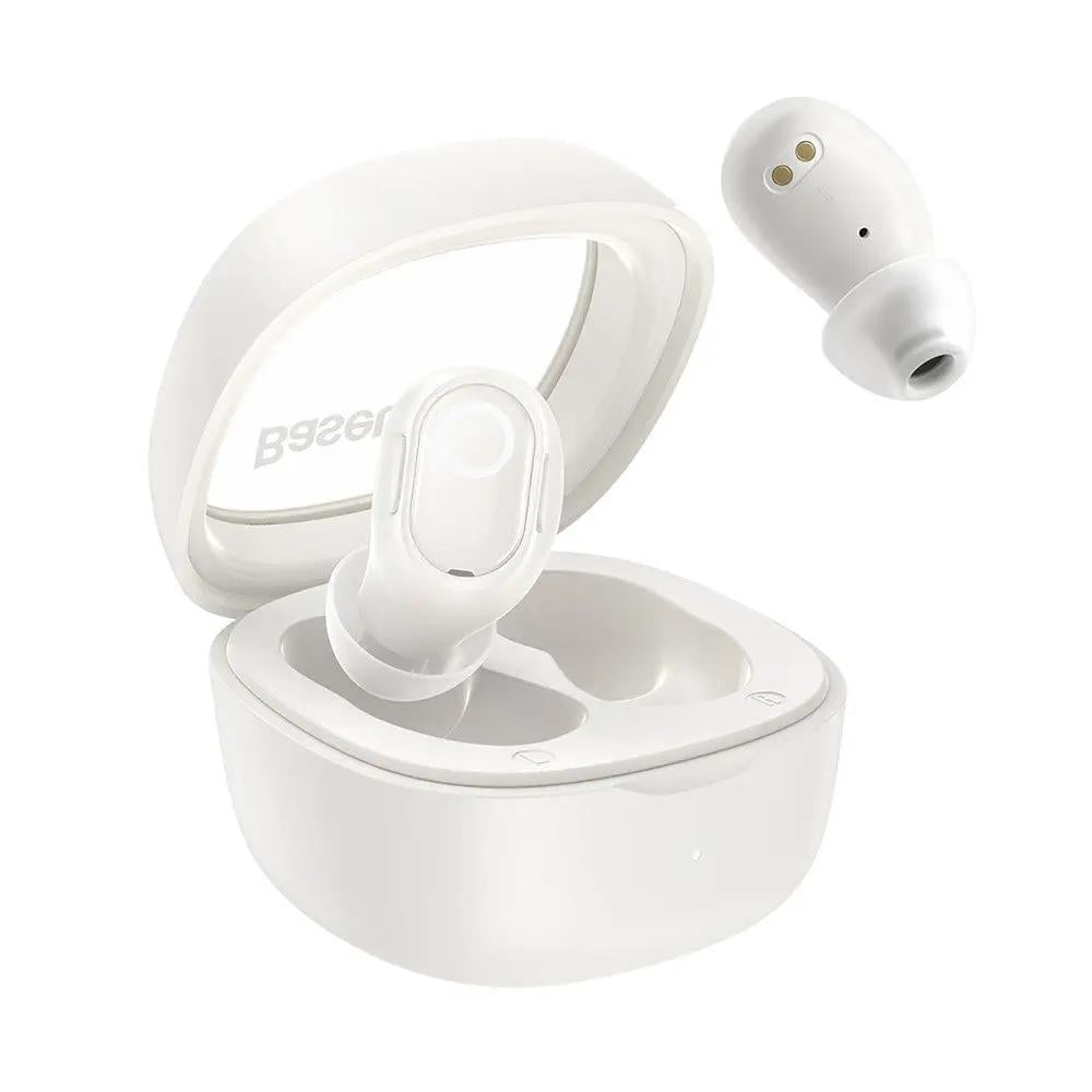 Baseus Bowie WM02 True Wireless Earphones - White by HEADPHONES