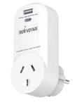 Bon Voyage EU BALI Outbound Adaptor by TRAVEL CHARGERS