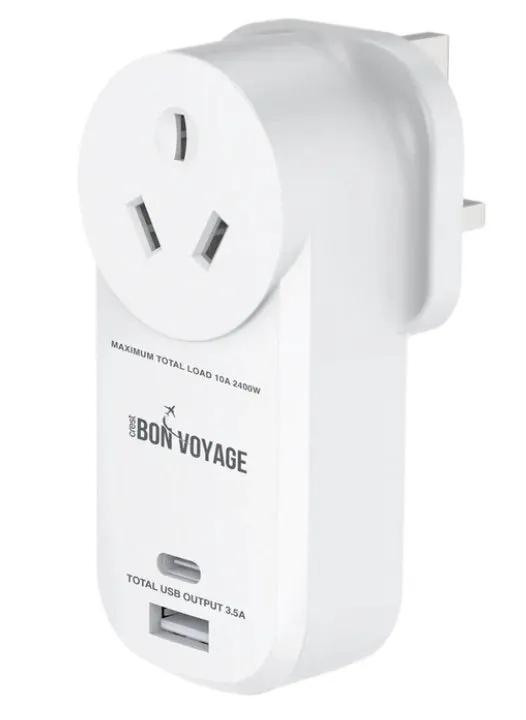 Bon Voyage UK HK Outbound Adaptor by TRAVEL CHARGERS