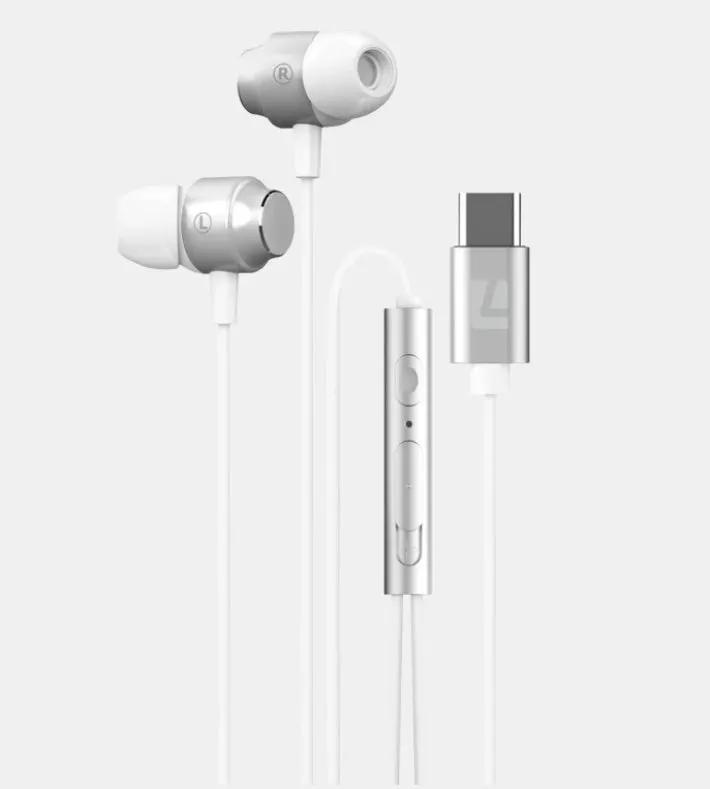 LIQUID EARS USB-C Wired Earphones - WHITE by HEADPHONES