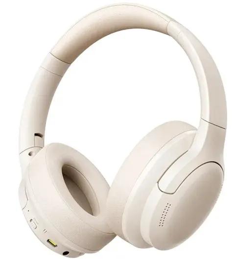 Baseus Bass BH1 Lite Wireless Headphones - White by HEADPHONES