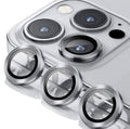 Kinglas Tempered Glass Ring Camera Lens Protector iPhone 15 / iPhone 15 Plus - Silver by CAMERA LENS