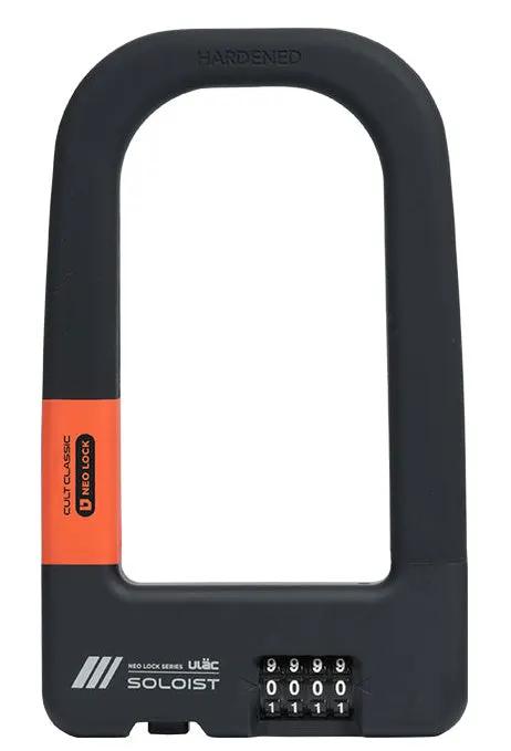 ULAC Soloist Combo D-Lock Combination Shackle Lock - Orange by LOCKS