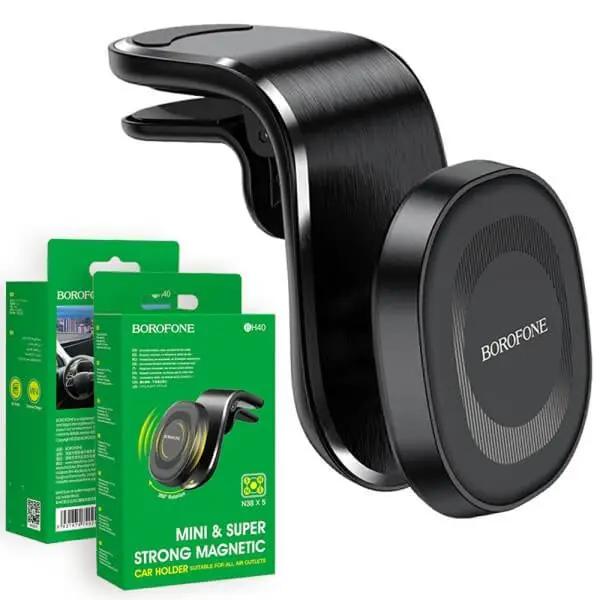 Borofone BH40 360 Degree Rotating Metal Magnetic Air Vent Car Mobile Phone Mount Holder by PHONE HOLDERS