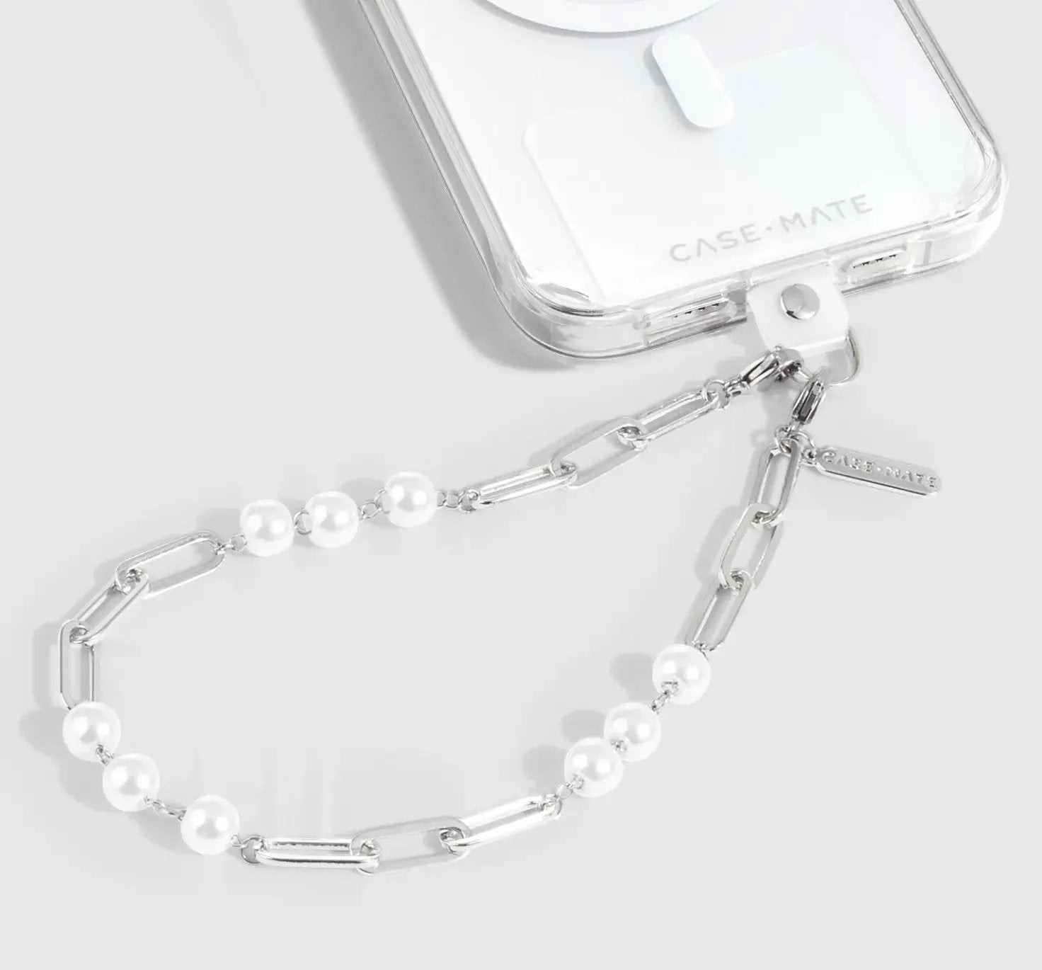 Case-Mate Chain Phone Wristlet - Chunky Chain Silver Pearl by PHONE ACCESSORIES
