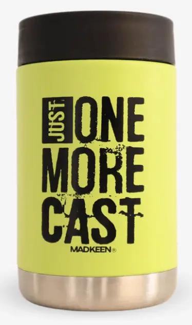 Madkeen Cracka Tinnie One More Cast 14oz - Yellow by DRINKWARE