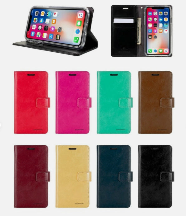 Mercury Goospery Blue Moon Wallet Case - Iphone 11 Pro by WALLET PHONE CASE