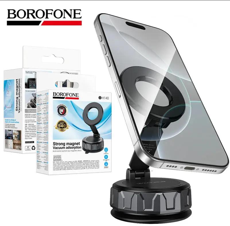 Borofone BH140 Magnetic Vacuum Suction Car Mount 360° Rotating Dashboard Windshield Stand Car Phone Holder by PHONE HOLDERS