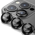 Kinglas Tempered Glass Ring Camera Lens Protector iPhone 15 Pro / iPhone 15 Pro Max - Black by CAMERA LENS