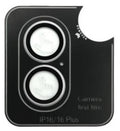 Kinglas Tempered Glass Ring Camera Lens Protector iPhone 16 / iPhone 16 Plus - Silver by CAMERA LENS