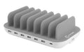 (EOL) Comsol 7 Port 60W Desktop USB Charging Station with USB-A & USB-C - White by PHONE CHARGERS