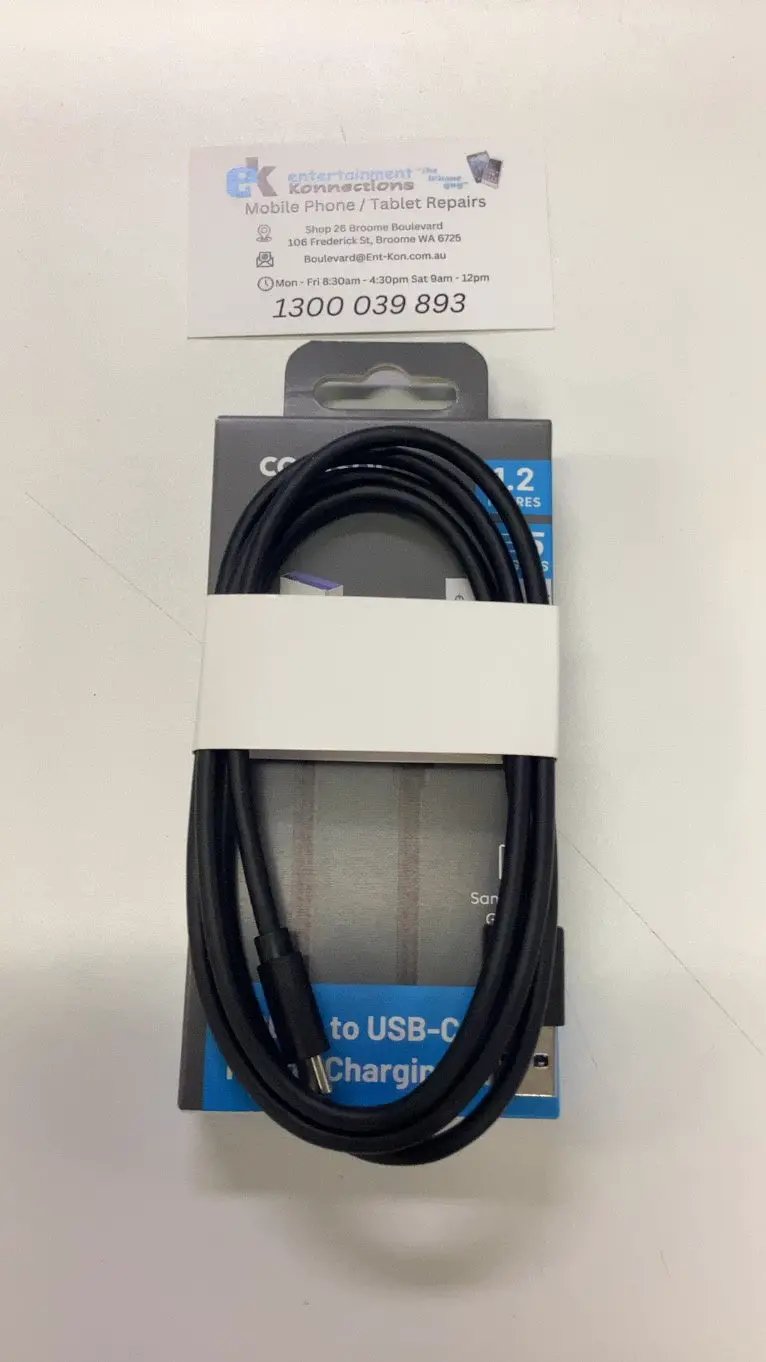Comsol USB-A to USB-C Cable 1.2m - Black by PHONE CABLES