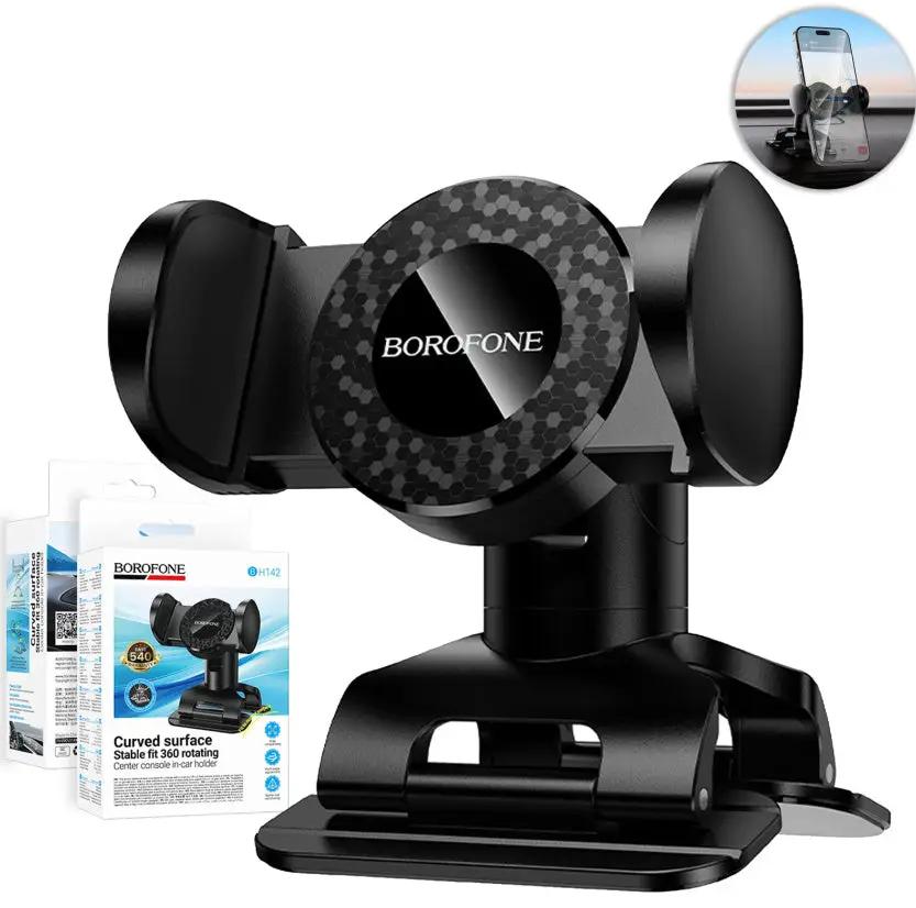 Borofone BH142 360 Degree Rotating For Curved Dashboard Surface Car Mount Mobile Phone Holder For Dashboard Stable Grip Universal Fit by PHONE HOLDERS