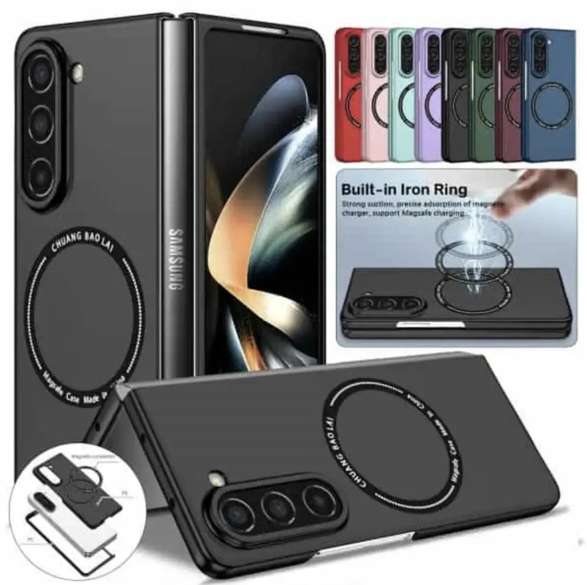 SupRshield Magsafe Magnetic Wireless Charging Shockproof Bumper Case - Samsung Galaxy Z Fold 5 by BUMPER PHONE CASE