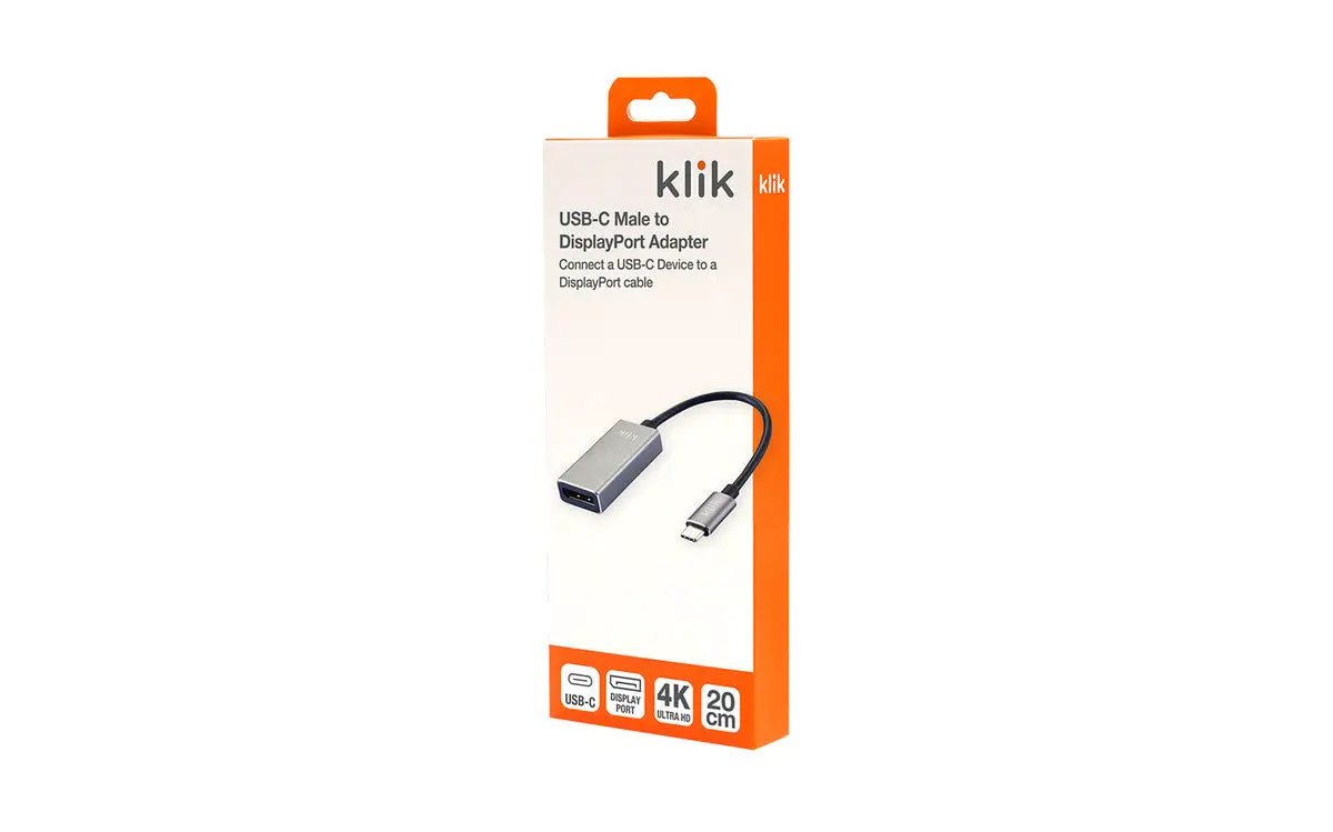 (EOL) Klik USB-C Male to DisplayPort Female Adapter by ADAPTERS