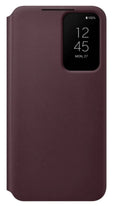 Samsung Galaxy S22 Plus Smart Clear View Cover - Burgundy by SAMSUNG PHONE CASE