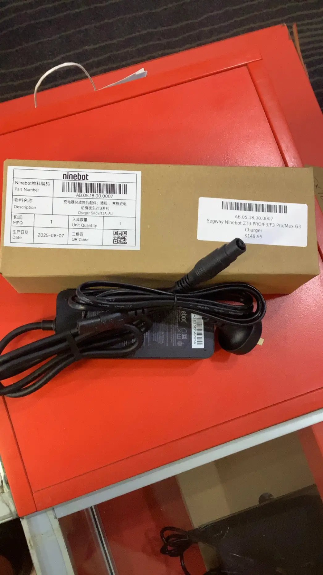 Segway Ninebot ZT3 PRO/F3/F3 Pro/Max G3 Charger by E-SCOOTER CHARGERS