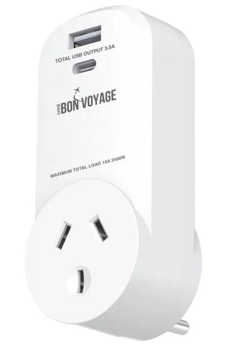Bon Voyage USA THAI Outbound Adaptor by TRAVEL CHARGERS