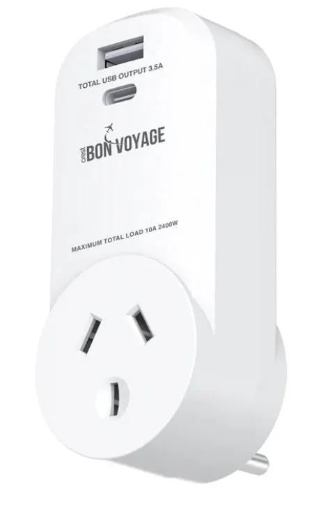 Bon Voyage USA THAI Outbound Adaptor by TRAVEL CHARGERS