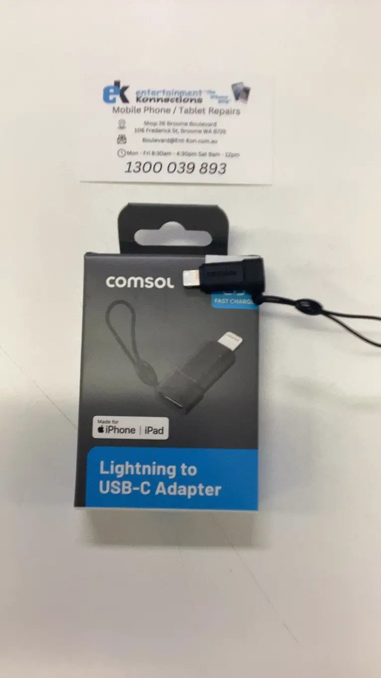 Comsol USB-C to Lightning MFi Adapter by PHONE ADAPTERS