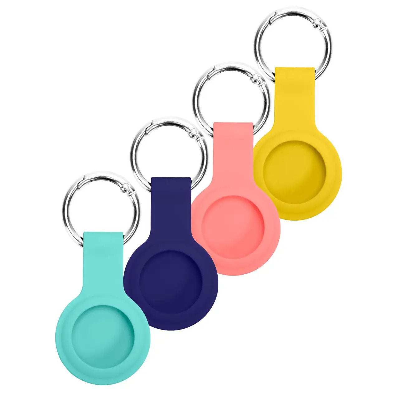 Laser Silicone Key Ring for Apple AirTag (4 Pack) by ELECTRONICS