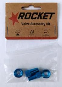 Rocket Valve Accessory Kit - Blue by BIKE ACCESSORIES