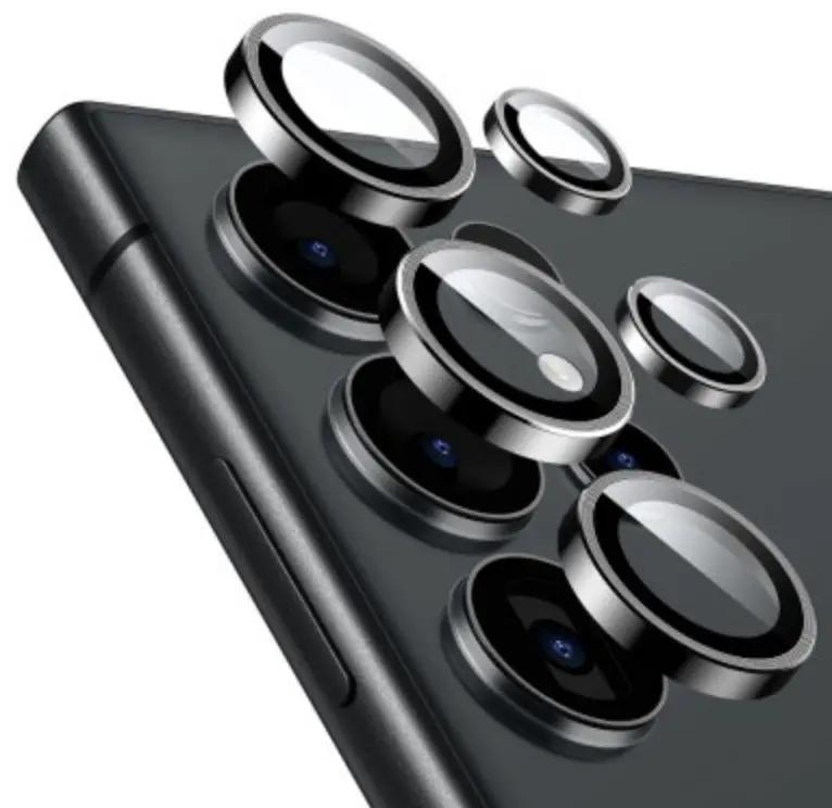 Kinglas Tempered Glass Ring Camera Lens Protector Samsung Galaxy S25 Ultra - Black by CAMERA LENS