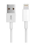 NCC Lightning Cable 1M – White by PHONE CABLES