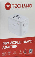 Techano World Travel Adapter 45W GaN by TRAVEL CHARGERS