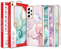 SupRshield Marble Pattern Bumper Case - Samsung Galaxy S22 Plus by BUMPER PHONE CASE