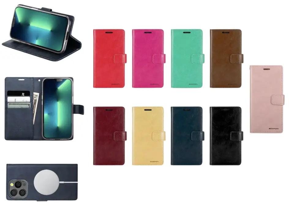 Mercury Goospery Blue Moon Magsafe Wallet Case - Samsung Galaxy S24 FE by WALLET PHONE CASE