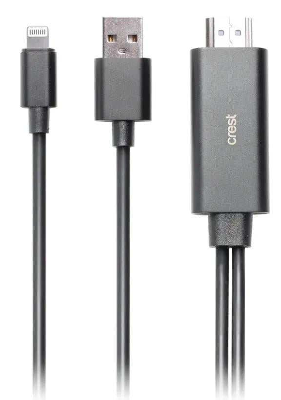 CREST Lightning to HDMI 2M by PHONE ACCESSORIES