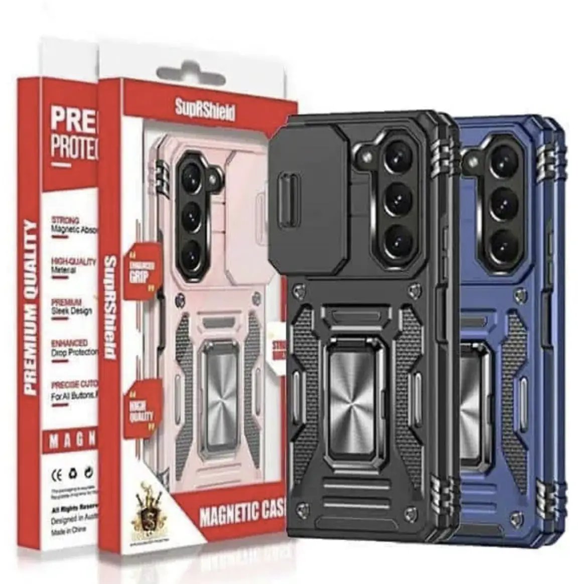 SupRshield Magnetic Ring Bumper Case - Samsung Galaxy Z Fold 7 by BUMPER PHONE CASE
